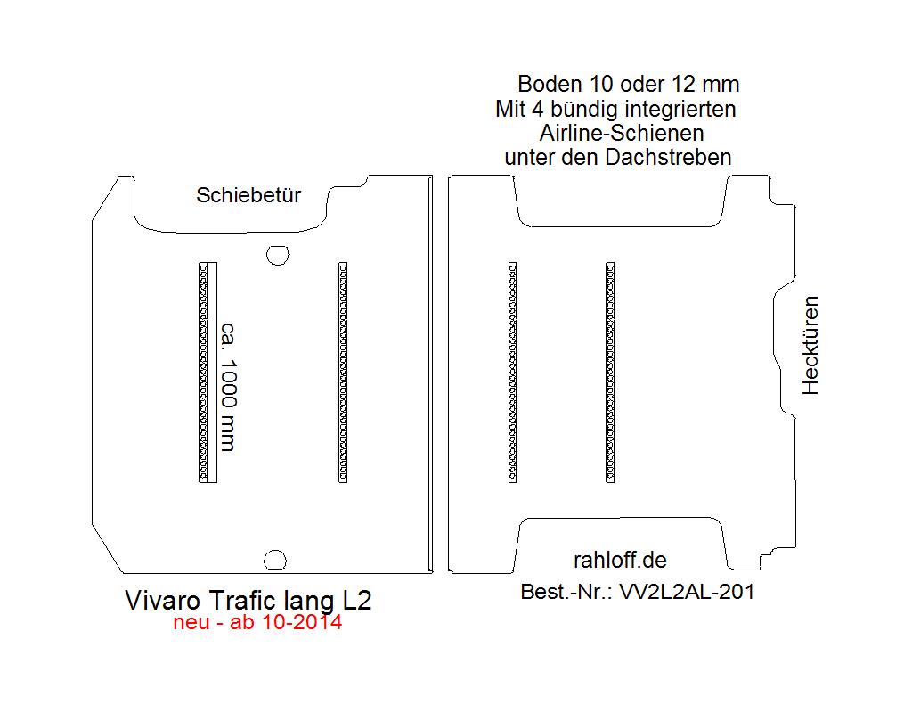 Nissan NV300 Laderaumboden Airline L2 - Ab 07/2016
