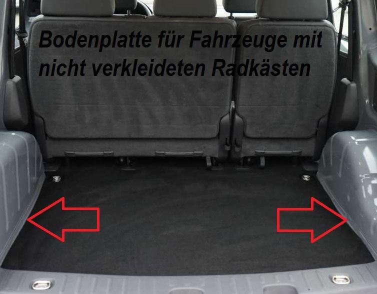Volkswagen Caddy Kombi Laderaumboden L1 - 2003 bis 2020 - 2K / SA