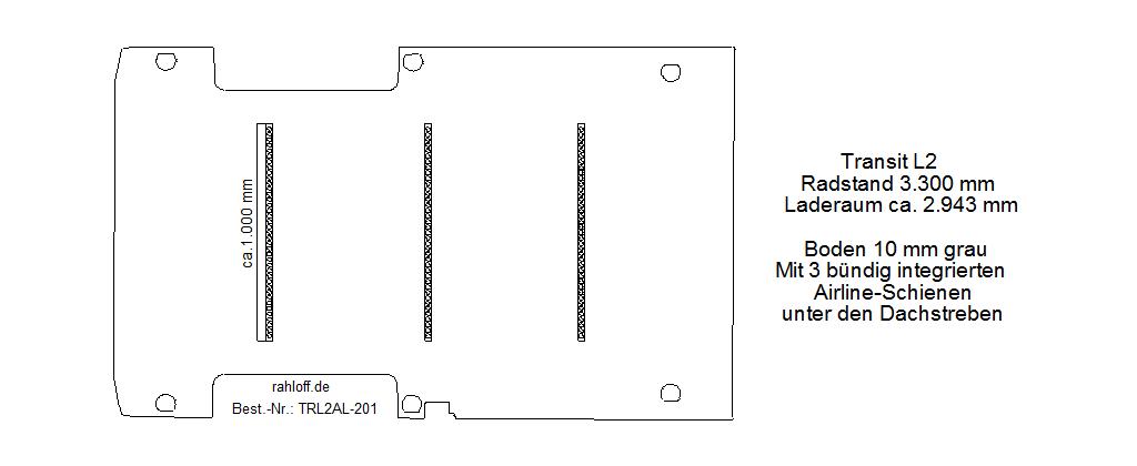 Ford Transit Laderaumboden Airline L2 - 2006 bis 2014 - Transit ?06