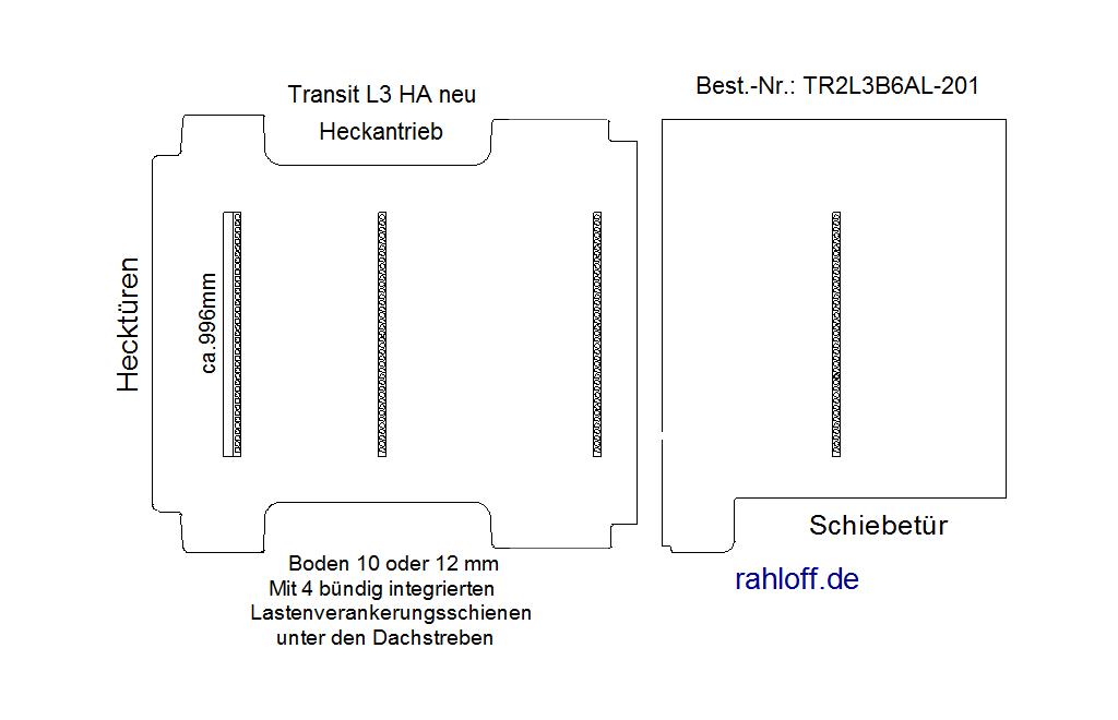 Ford Transit Laderaumboden Airline L3 - Ab 03/2014 - Transit ?14