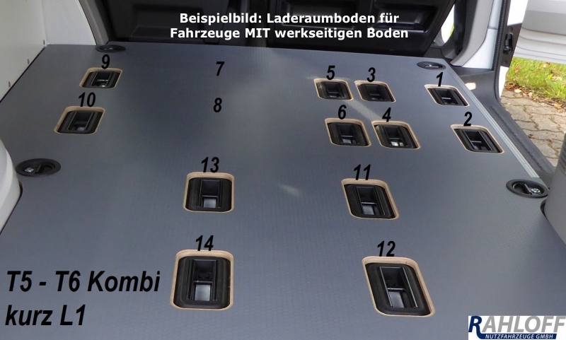 Volkswagen Transporter T5 Kombi Laderaumboden L1 - Ab 2003